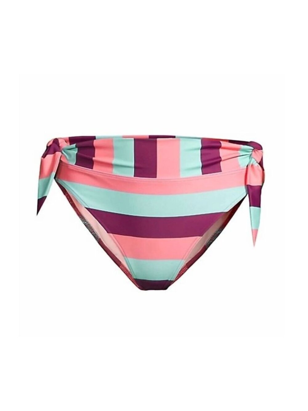 Tanya Taylor Poppy Bikini Bottom Salmon Rose Hip Ties Size Small